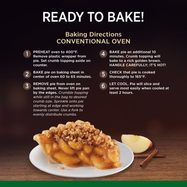 Dutch Apple Pie 38 Oz 9 Servings Frozen Marie Callender's