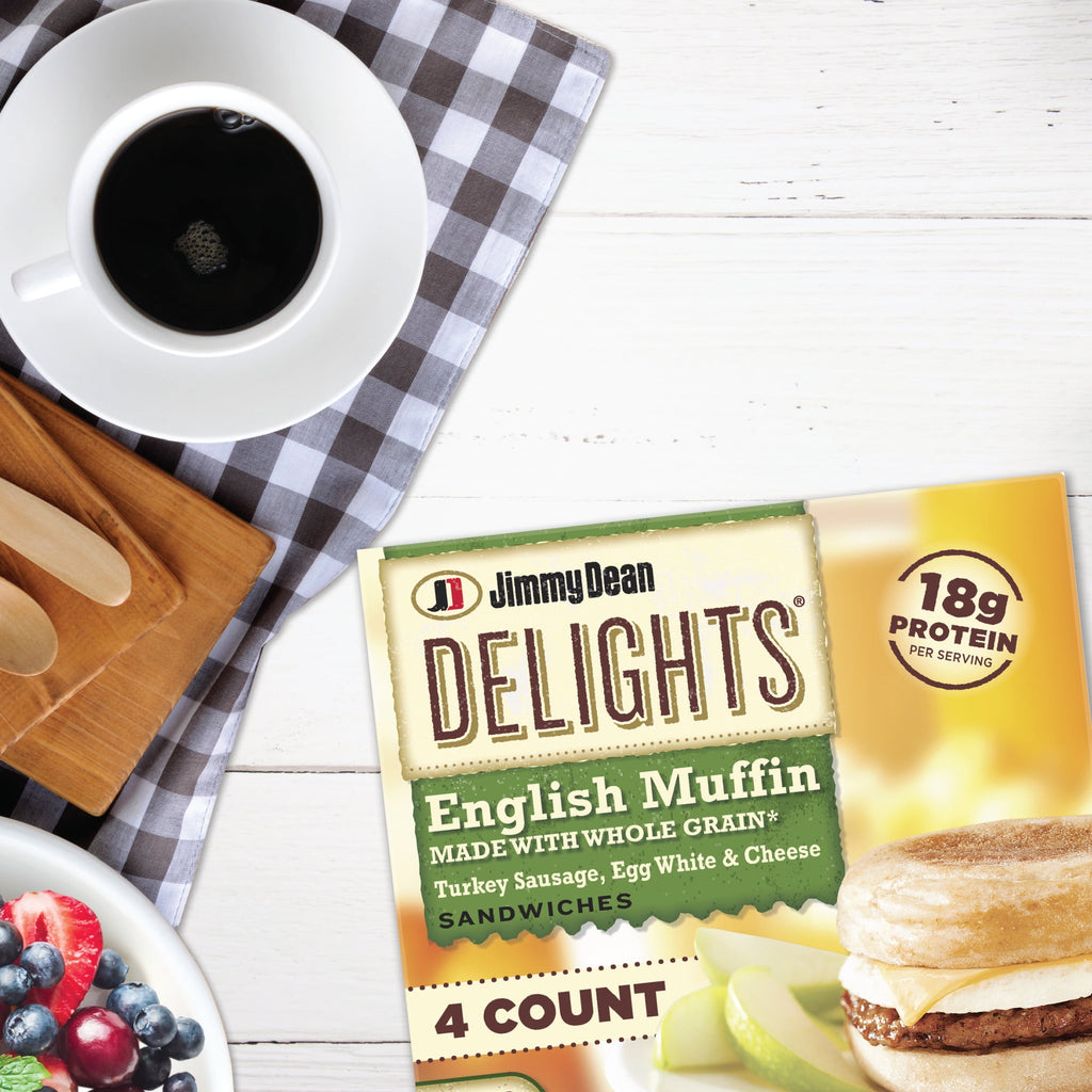 Jimmy Dean Delights Turkey Sausage Egg White & Cheese English Muffin 16.4 Oz 4 Count