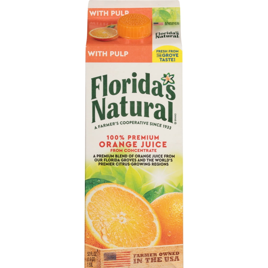 Florida's Natural Orange Juice With Pulp 52 fl oz
