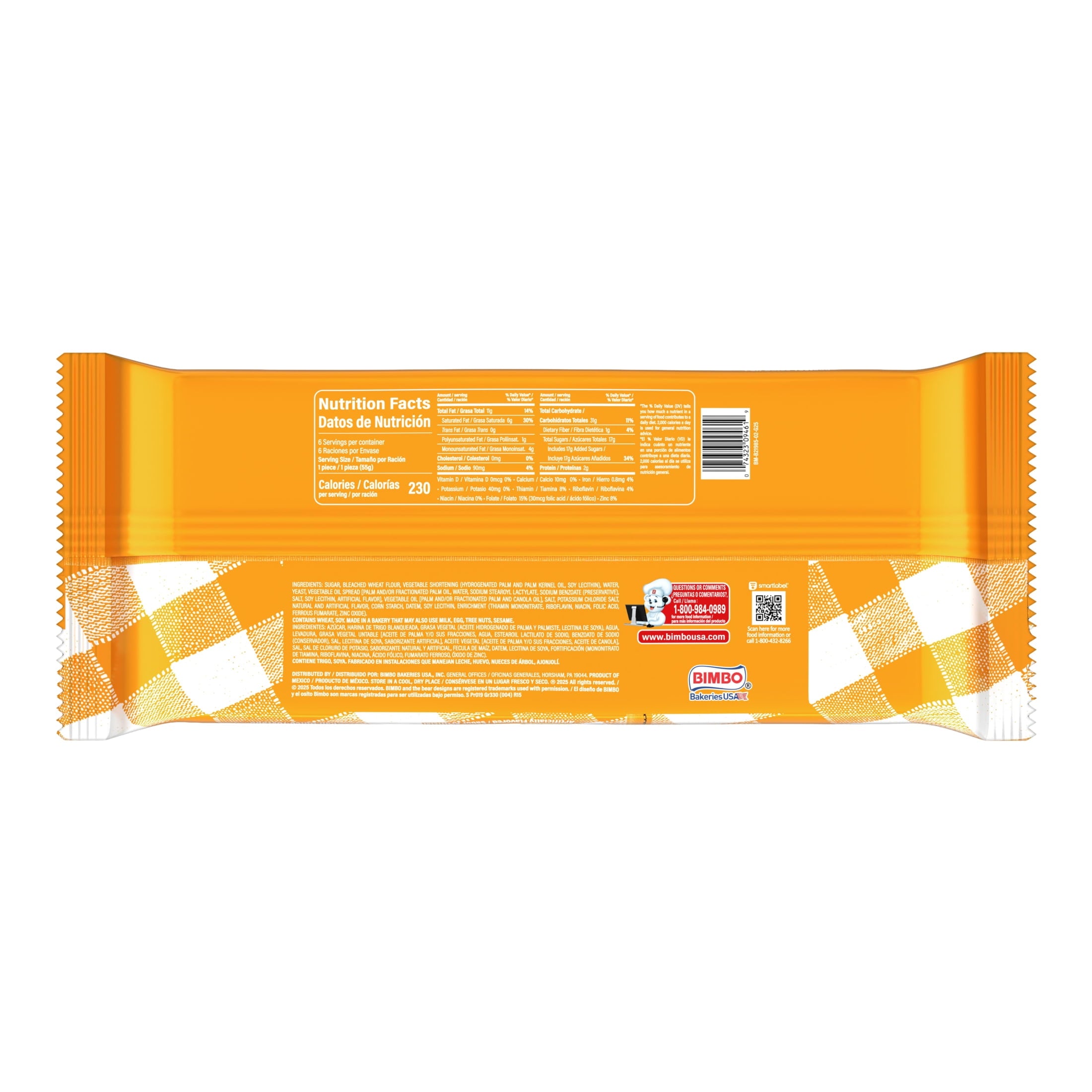 Sweet Cream Toasted Bread 11.64 Oz 6 Pack Bimbo