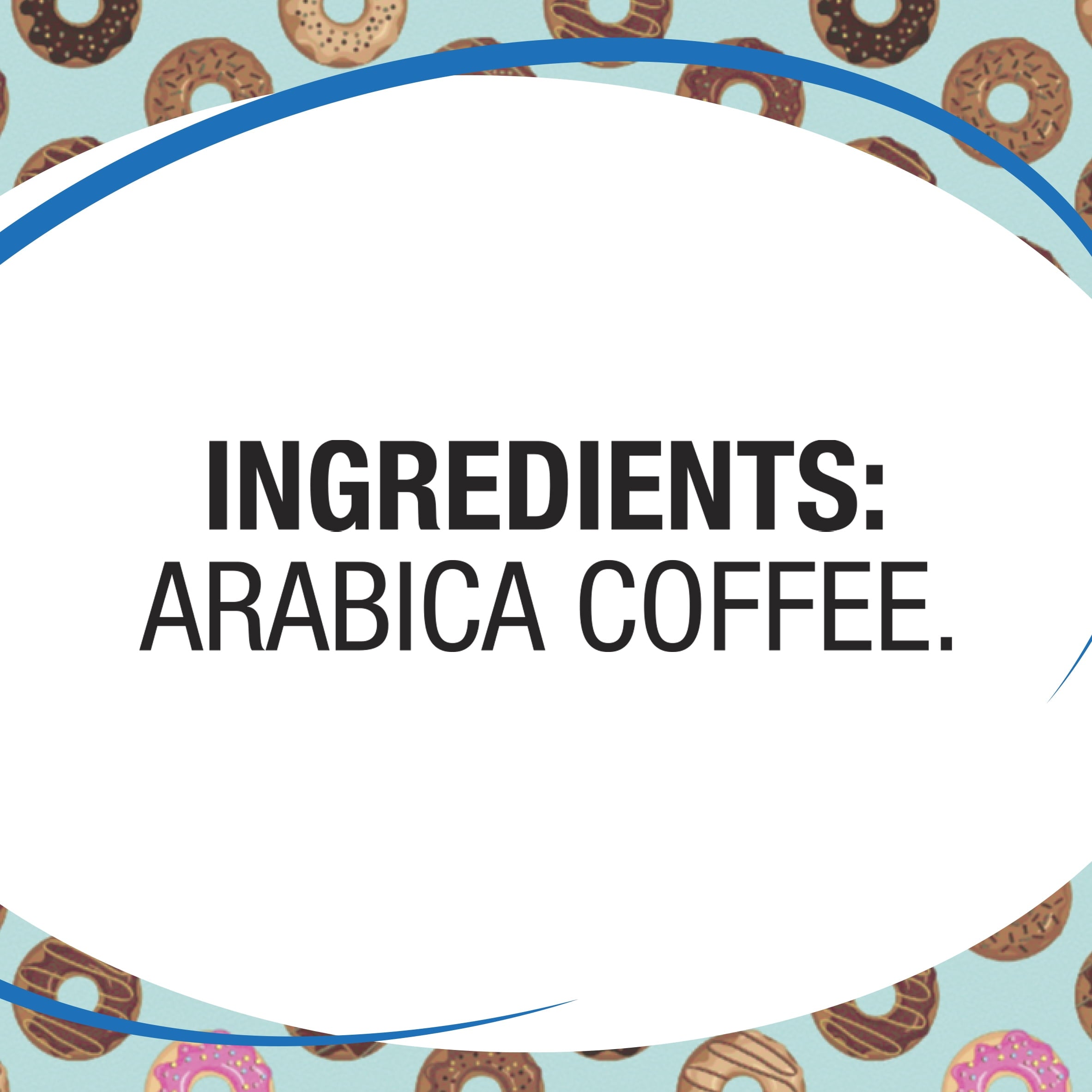 Great Value Donut Shop Naturally Caffeinated Medium Roast Ground Coffee Pods 48 Count