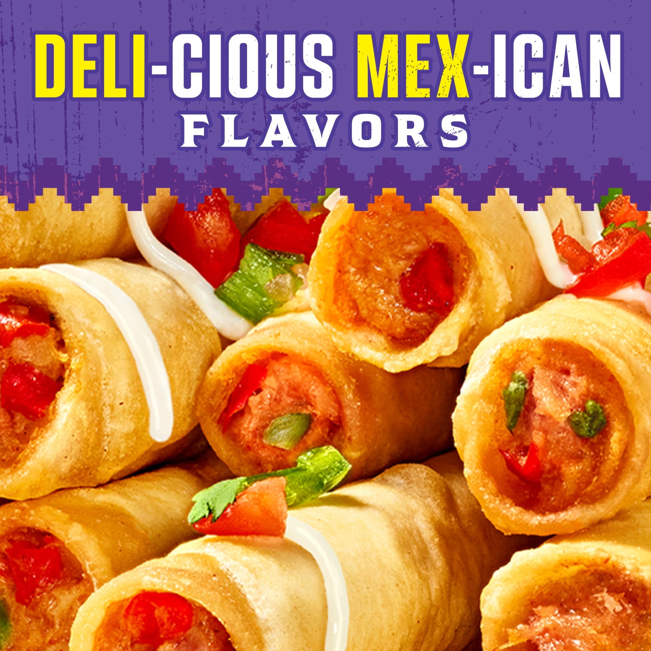 Delimex Chicken & Cheese Taquitos Frozen Snacks 16 Count 19.2 Oz