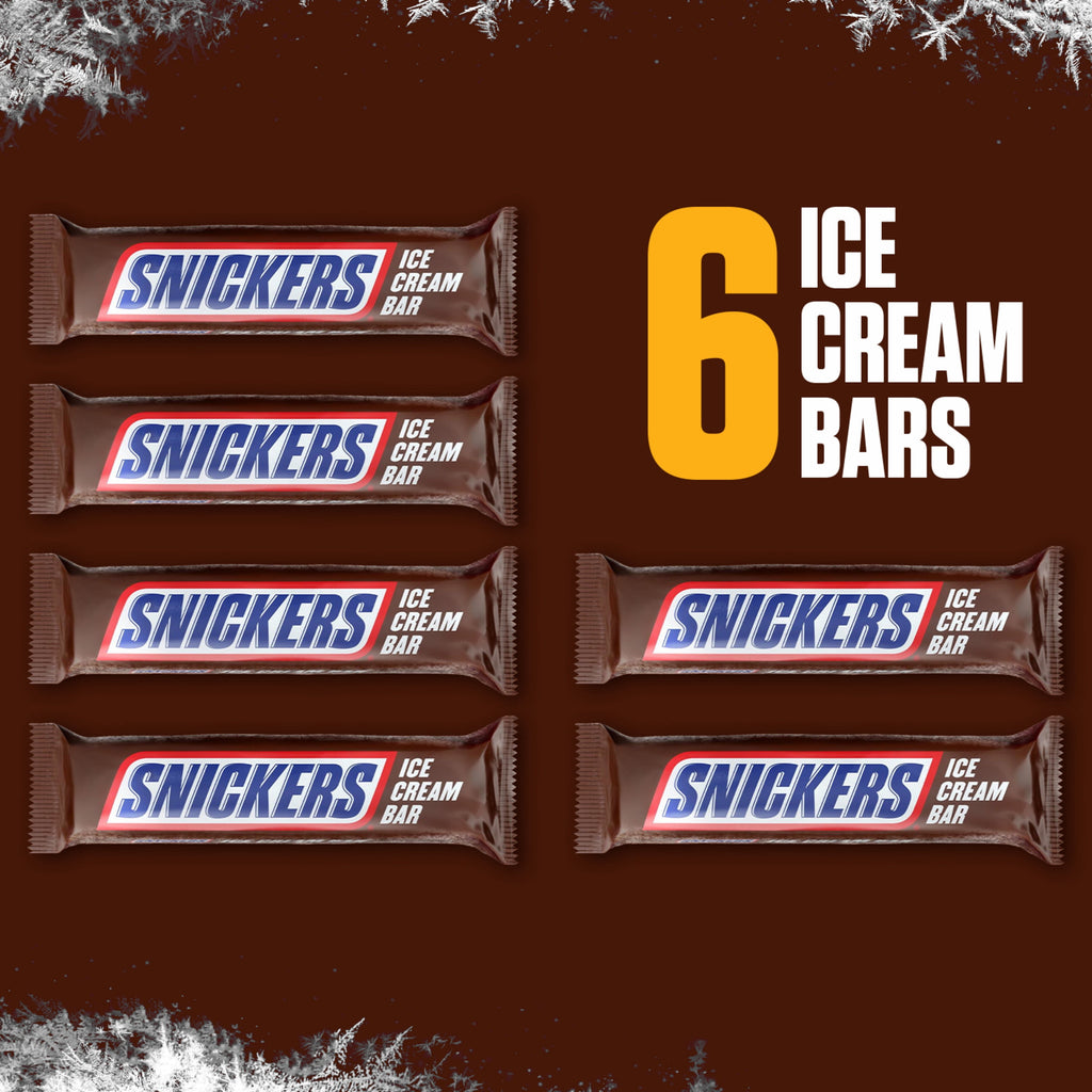 Snickers Creamy Peanut Butter Ice Cream Bars 6 Count 12 Fl Oz