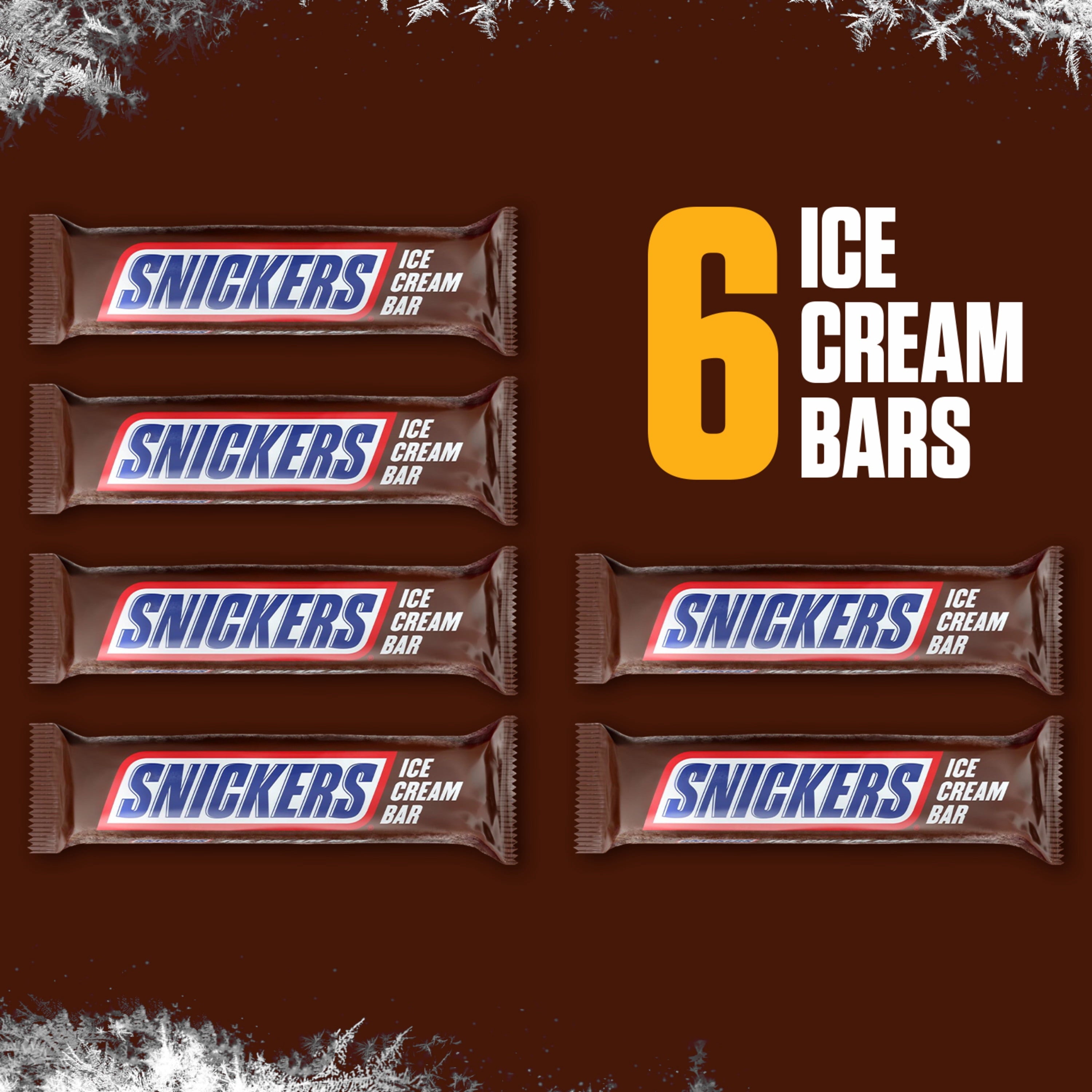 Snickers Creamy Peanut Butter Ice Cream Bars 6 Count 12 Fl Oz