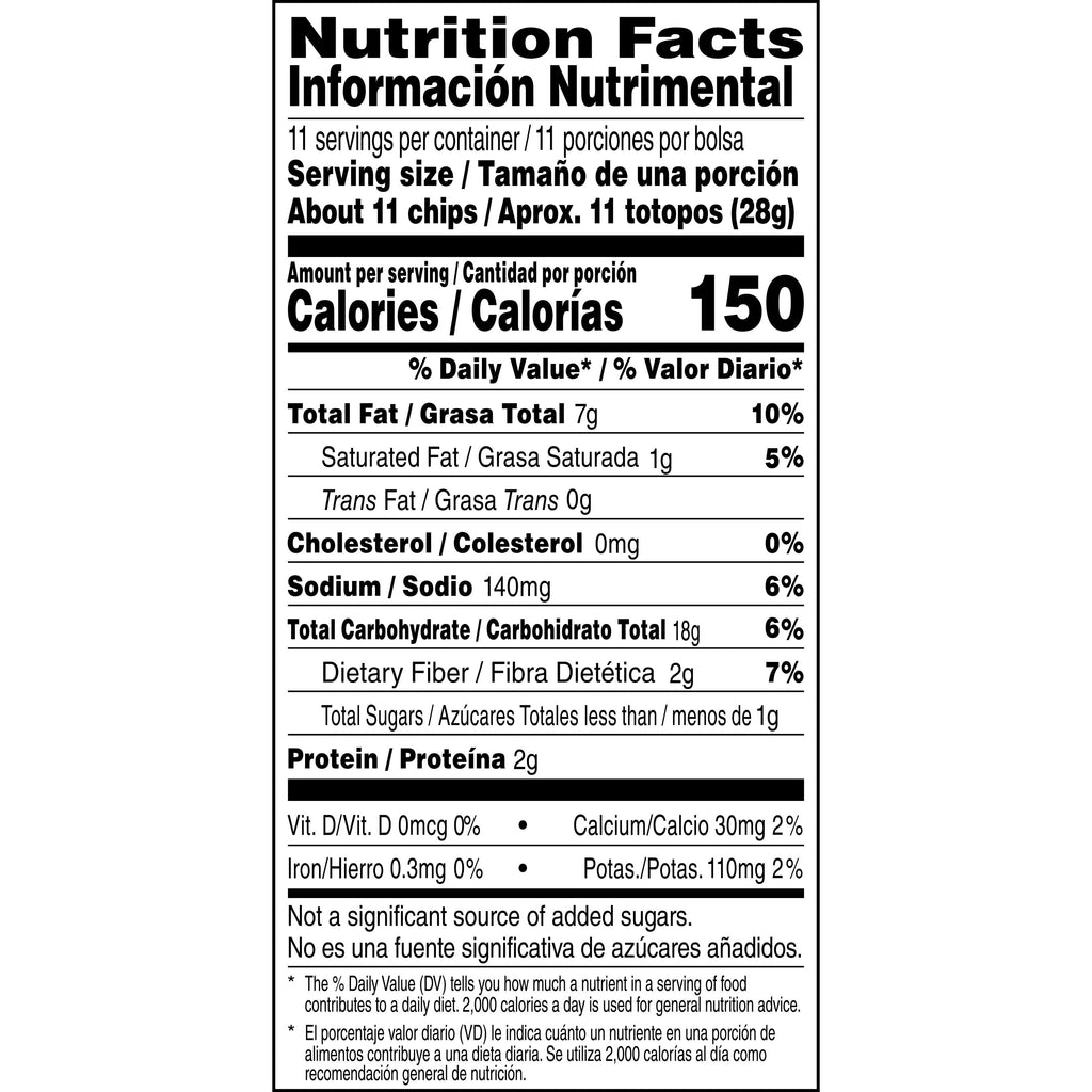 Salsa Verde Flavored Tortilla Chips 11 Oz Tostitos