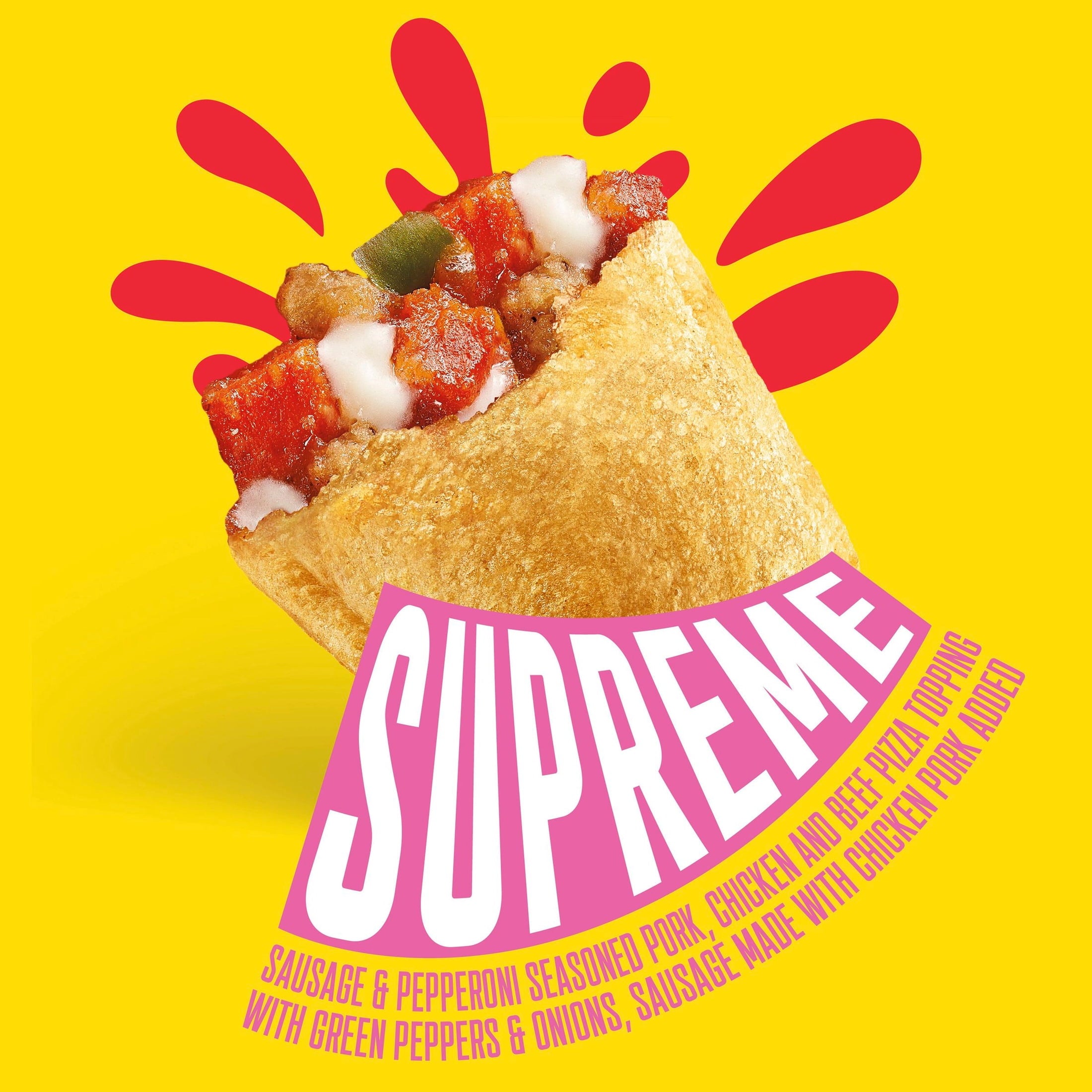 Totino's Supreme Pizza Rolls Frozen Snacks 50 Count 24.8 Oz