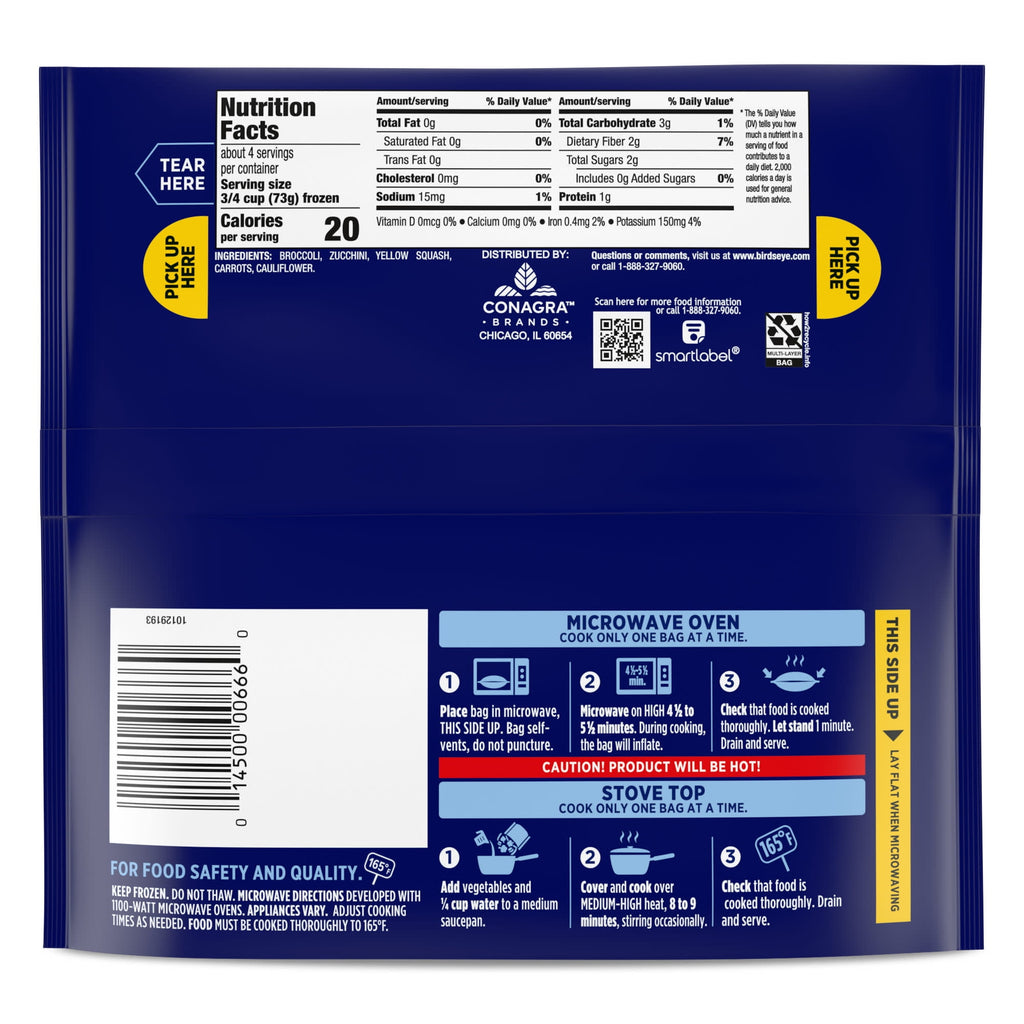 Birds Eye Steamfresh Normandy Blend Frozen Vegetables 10.8 Oz