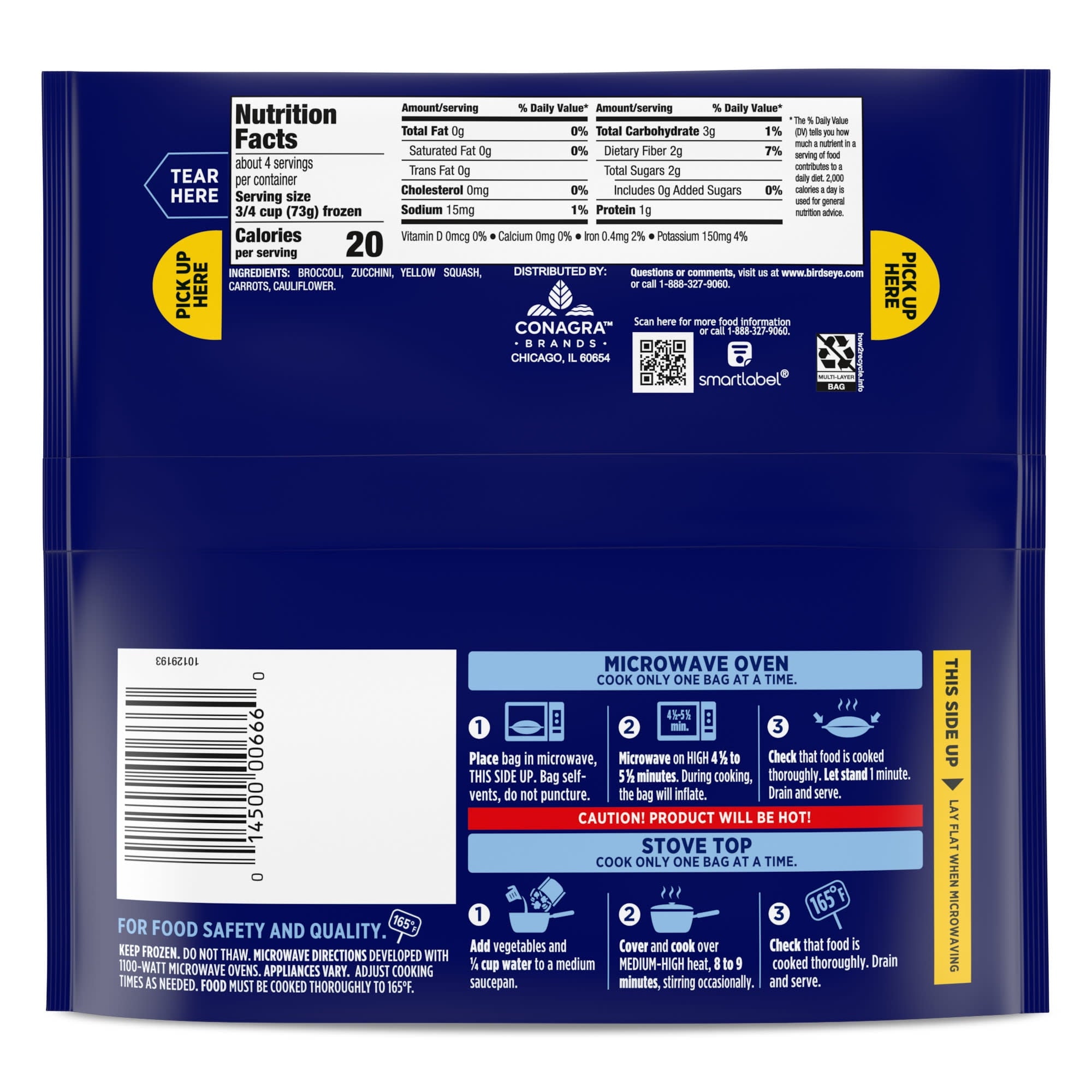 Birds Eye Steamfresh Normandy Blend Frozen Vegetables 10.8 Oz