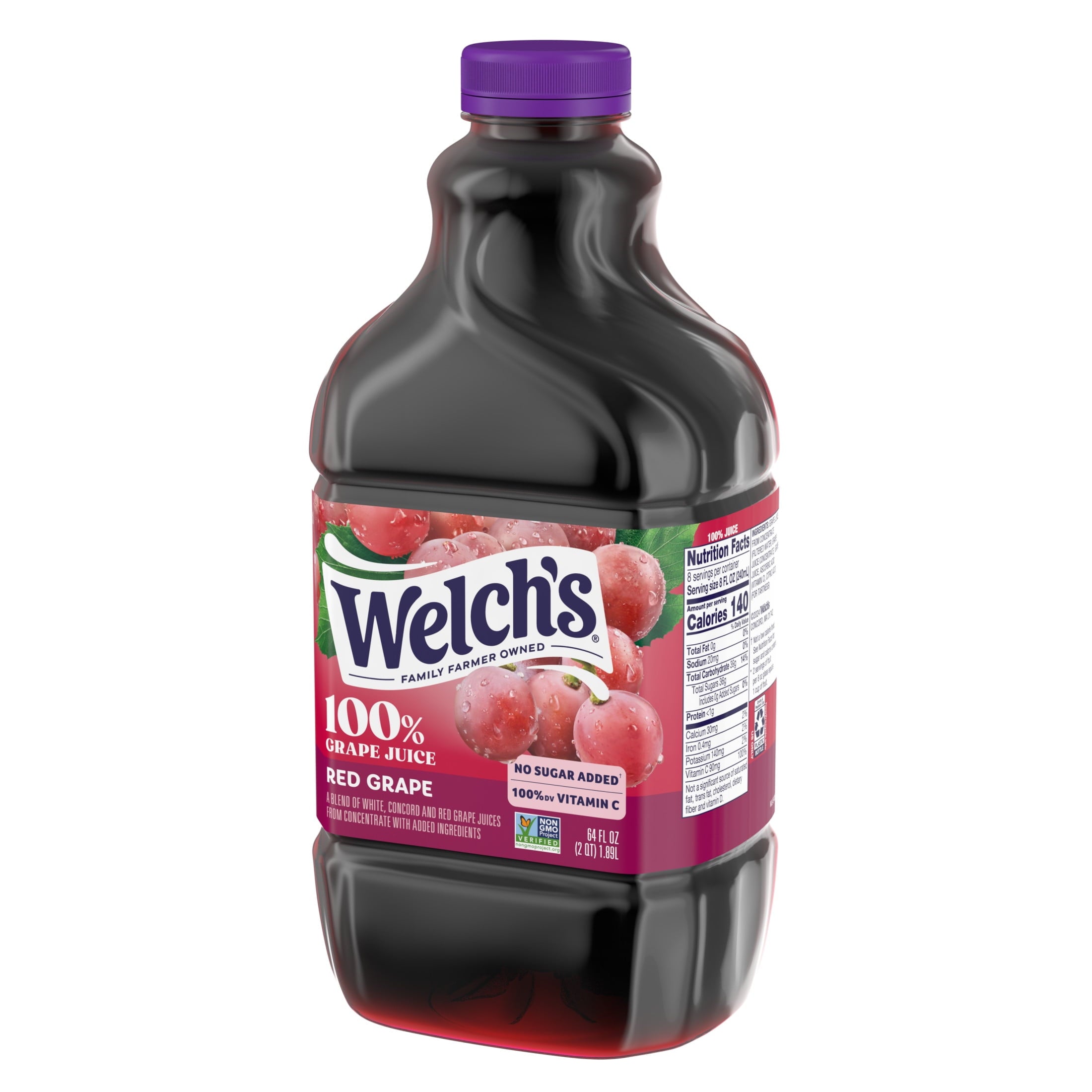 Welch's 100% Juice Red Grape 64 fl oz Bottle