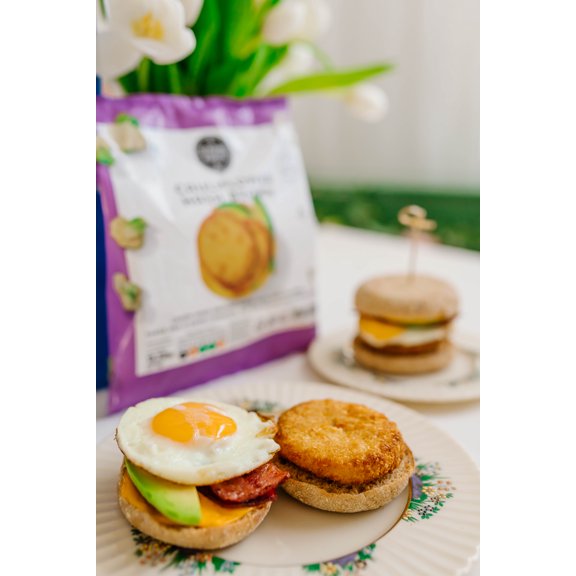 Strong Roots Cauliflower Hash Brown Patties Vegan Gluten Free Frozen 13.22 Oz