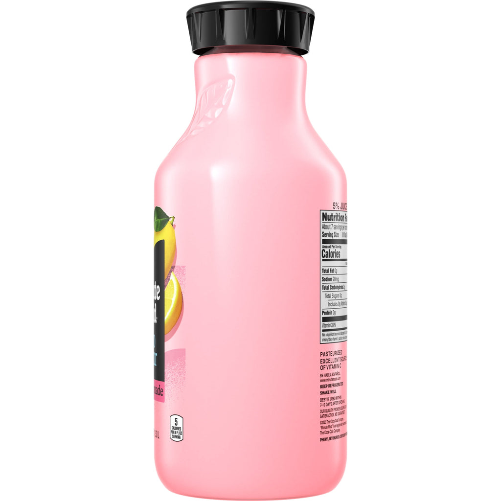 Minute Maid Zero Sugar Pink Lemonade 52 fl oz Bottle