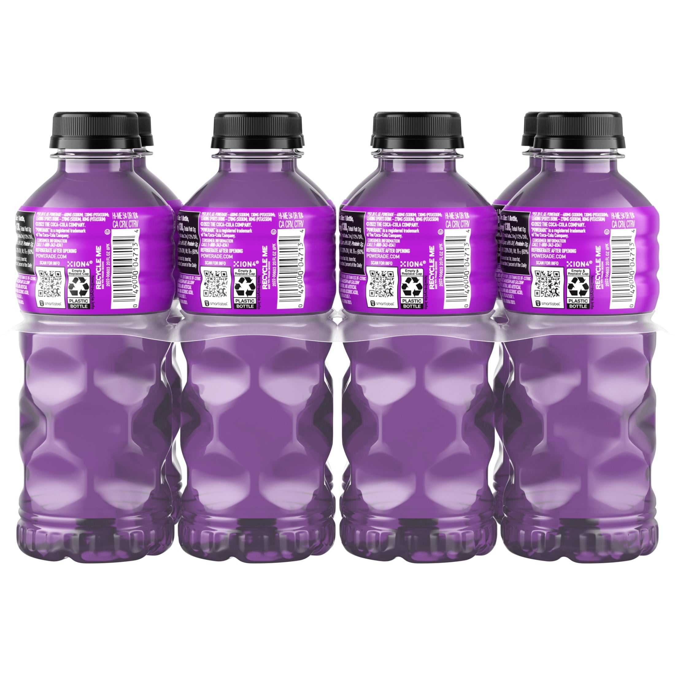 Powerade Grape Electrolyte Sports Drink 20 fl oz 8 Pack