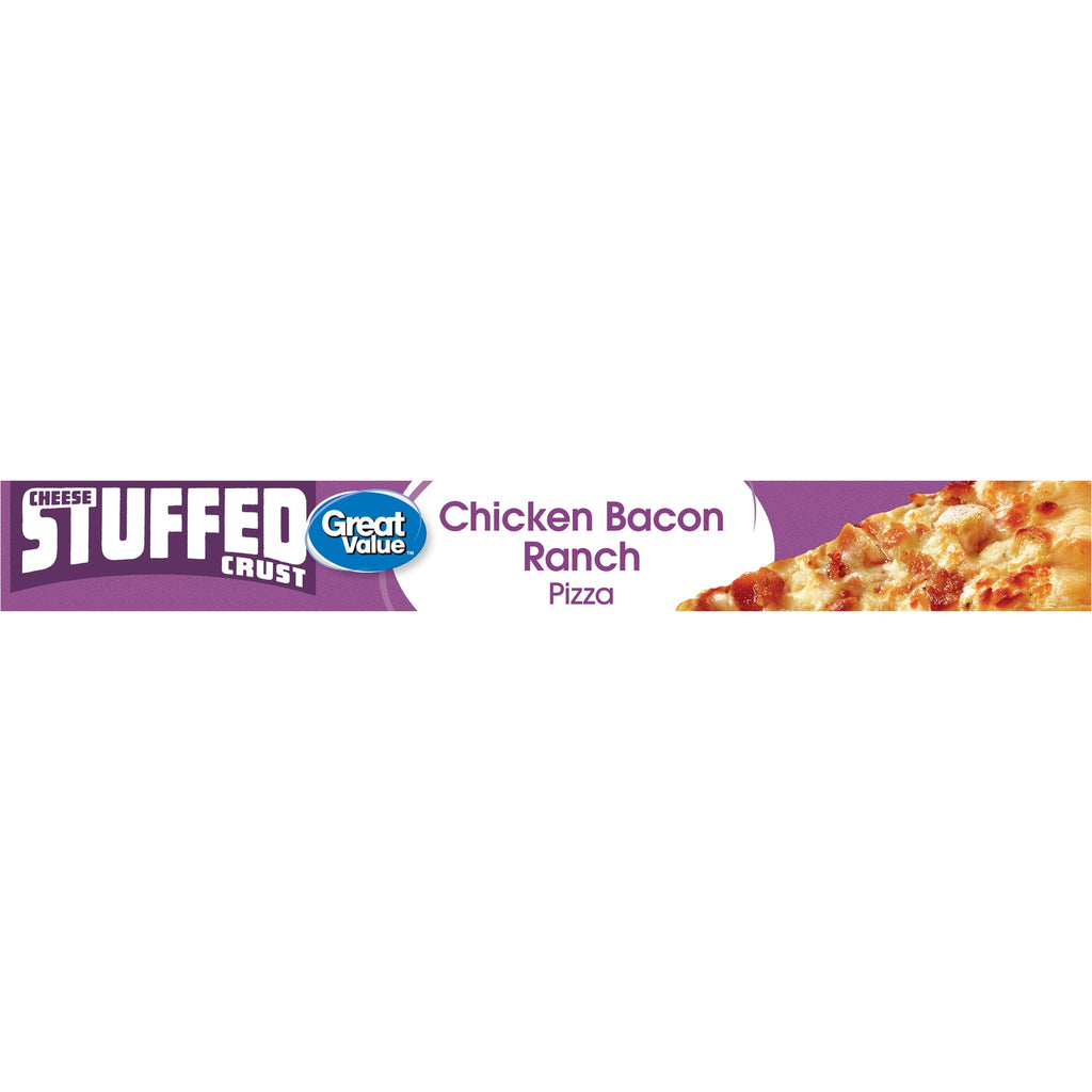 Great Value Stuffed Crust Chicken Bacon Ranch Pizza Frozen 23.1 Oz