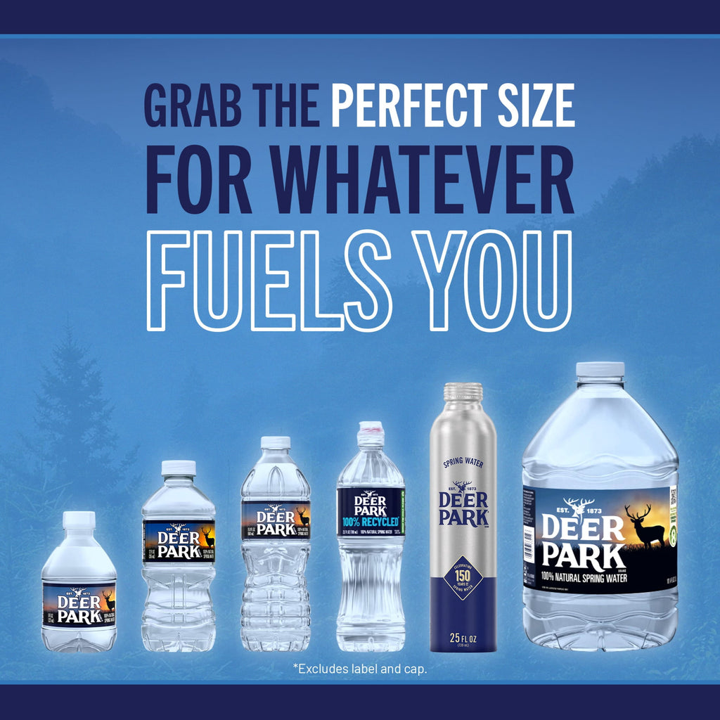 Deer Park Spring Water 12 fl oz Plastic Bottles 12 Pack