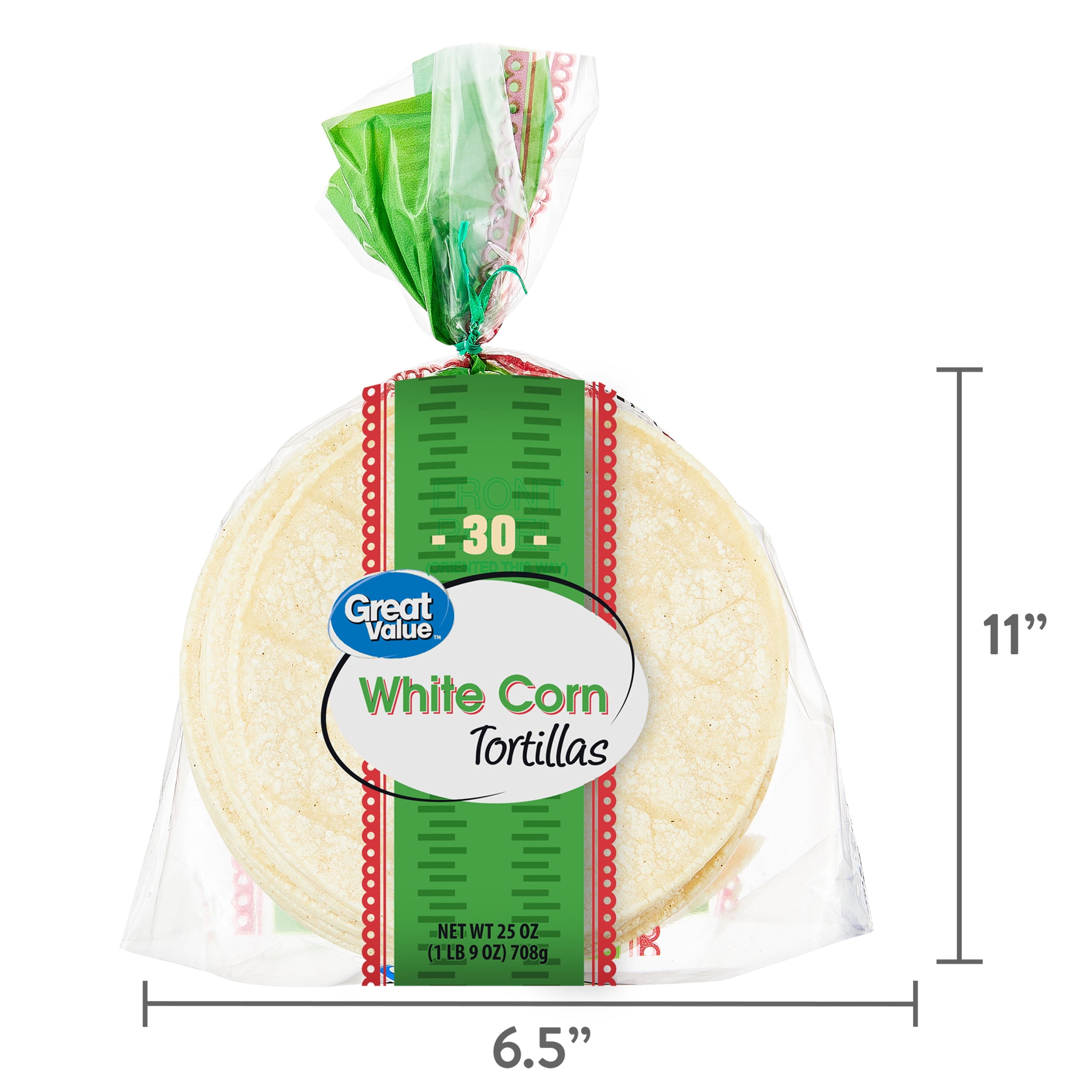 White Corn Tortillas 30 Count Great Value