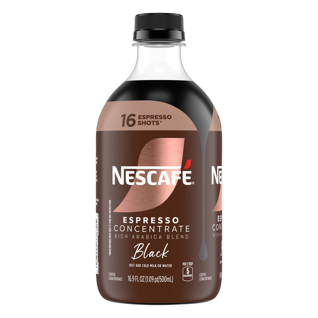 NESCAFÉ Espresso Concentrate Black Naturally Caffeinated Liquid Coffee 16.9 fl oz Bottle