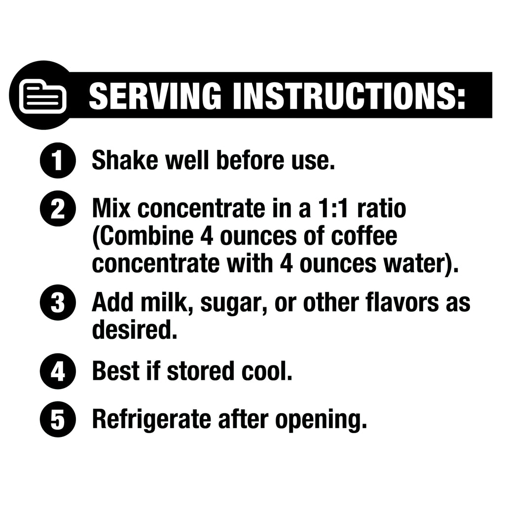 Great Value Donut Shop Naturally Caffeinated Medium Roast Cold Brew Coffee Concentrate 32 fl oz Bottle