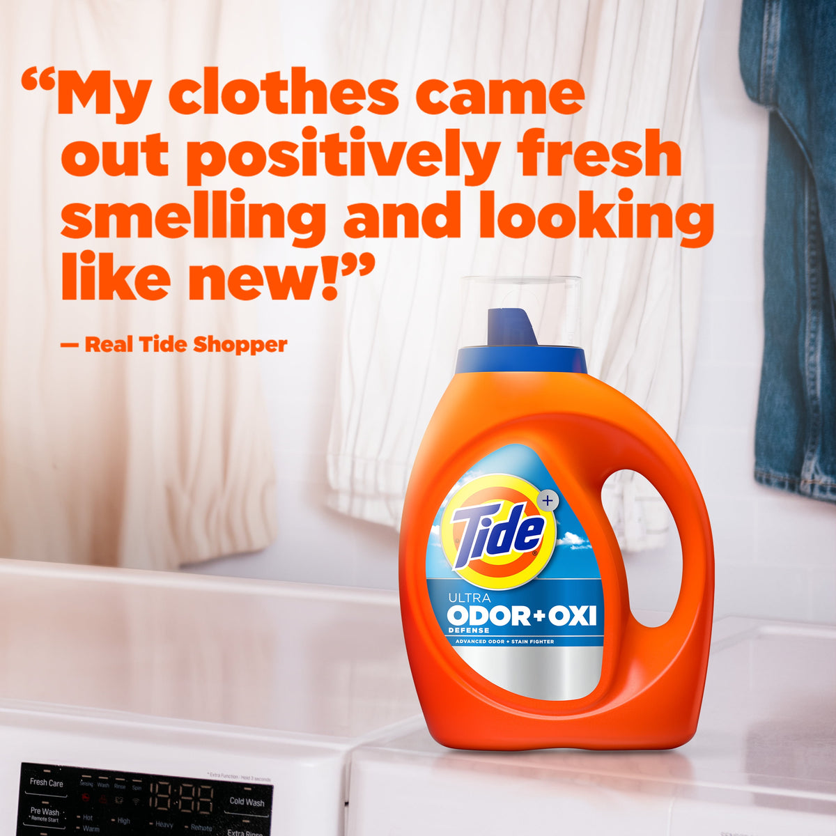 Tide Ultra Odor Defense Plus Oxi Liquid Laundry Detergent 117 fl oz 83 Loads
