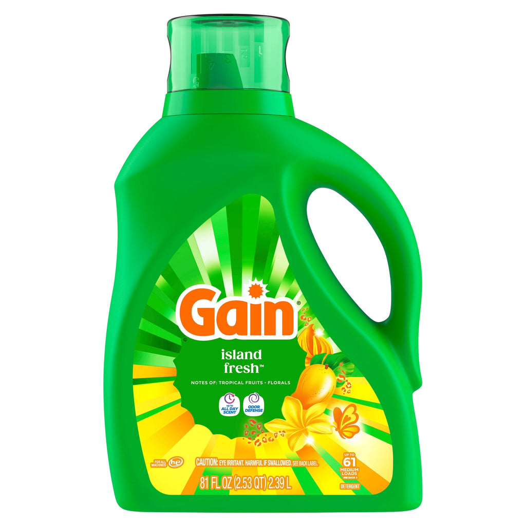 Gain Liquid Laundry Detergent Island Fresh Scent 81 fl oz 61 Loads
