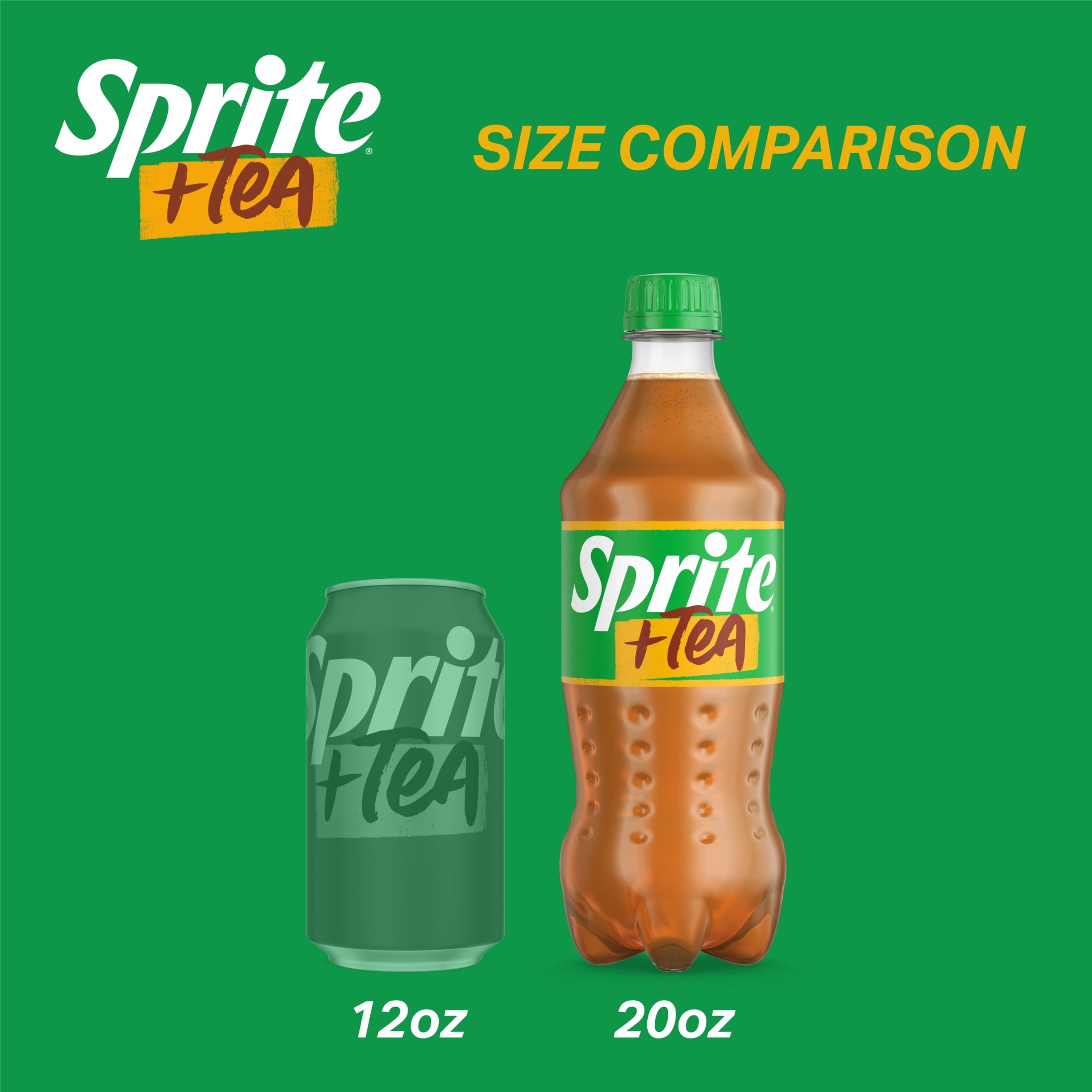 Sprite + Tea Lemon-Lime and Tea Flavored Soda 20 Fl Oz Bottle