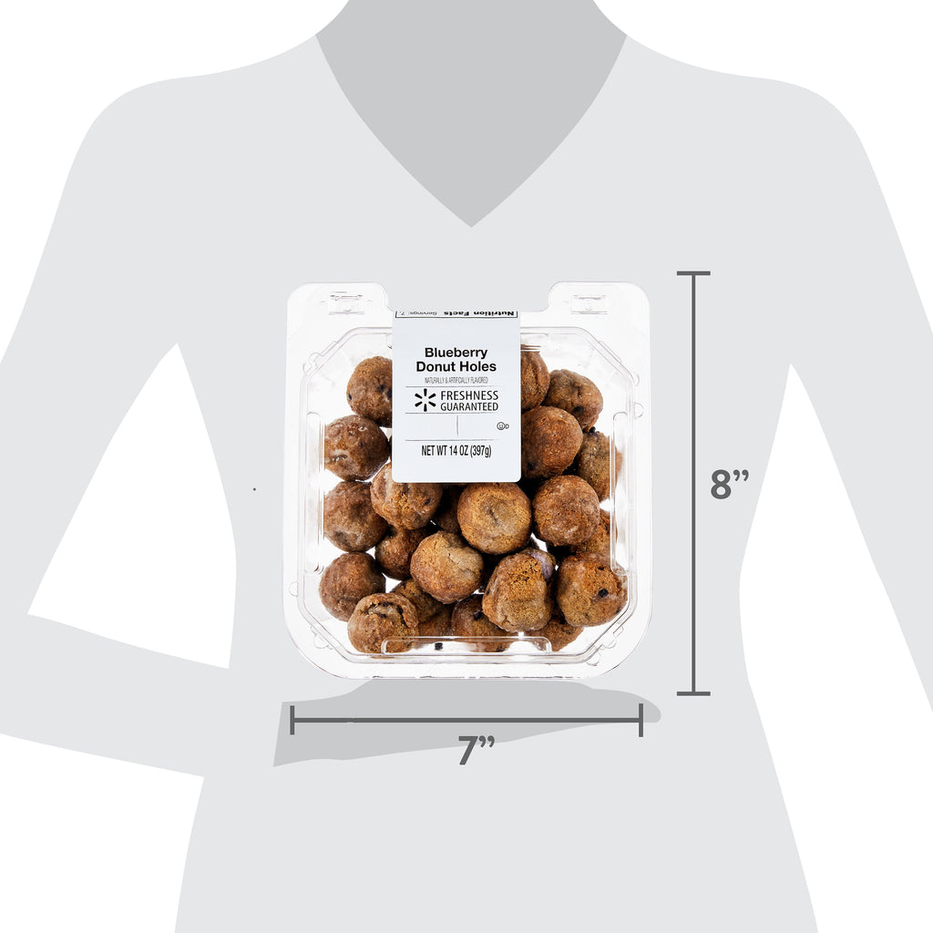 Blueberry Donut Holes 14 Oz 28 Count Freshness Guaranteed
