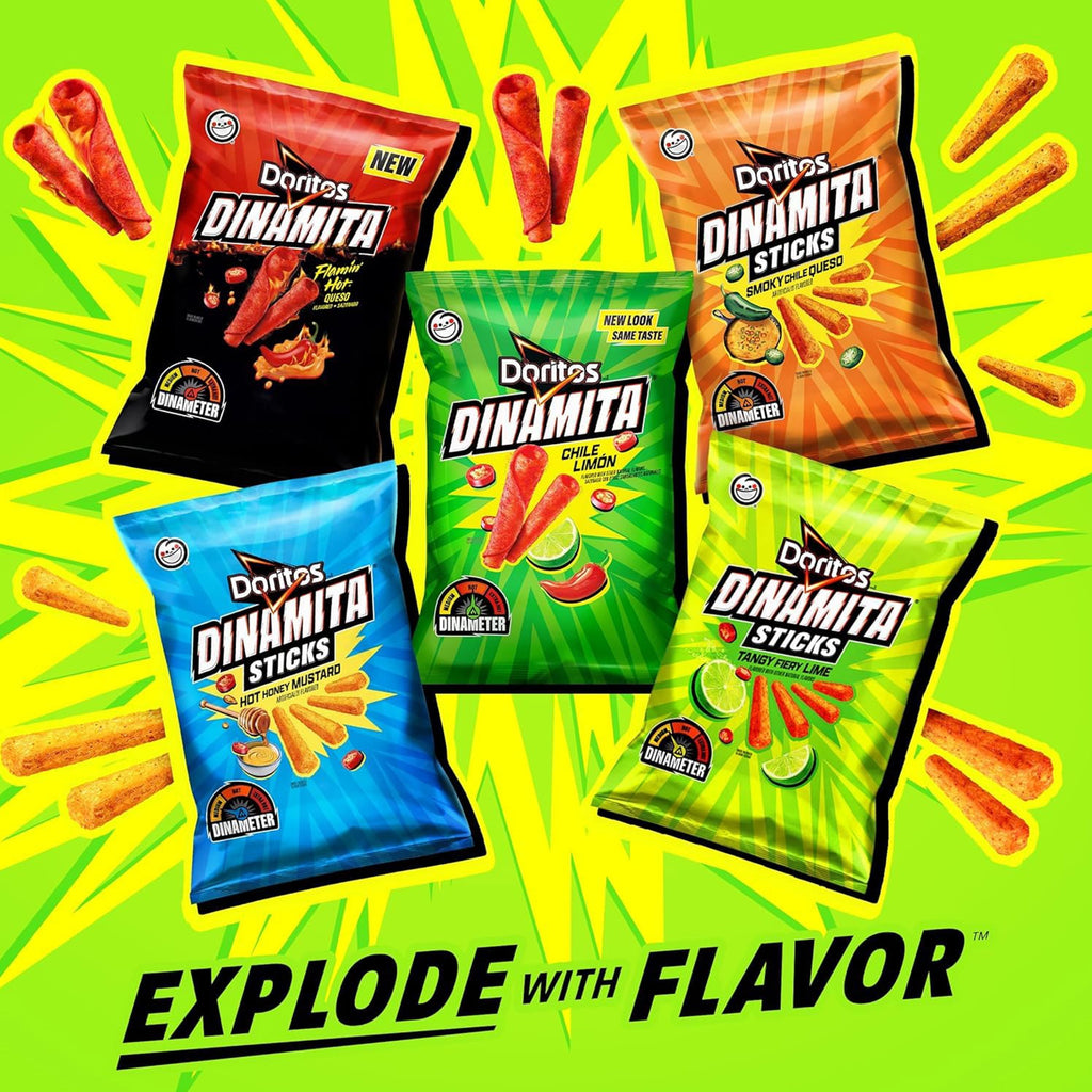 Dinamita Chile Limon Flavored Tortilla Chips 10.75 Oz Doritos