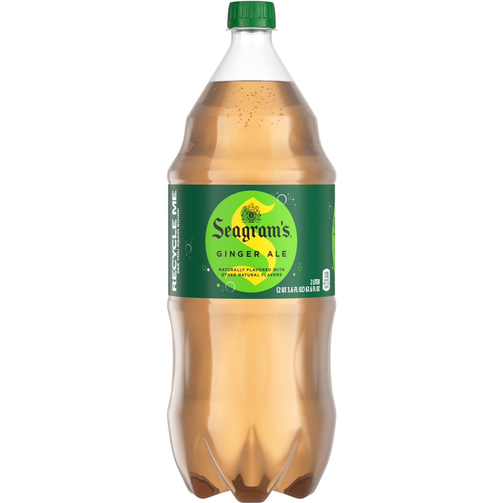 Seagram's Ginger Ale Soda Pop Bottle 2 Liter