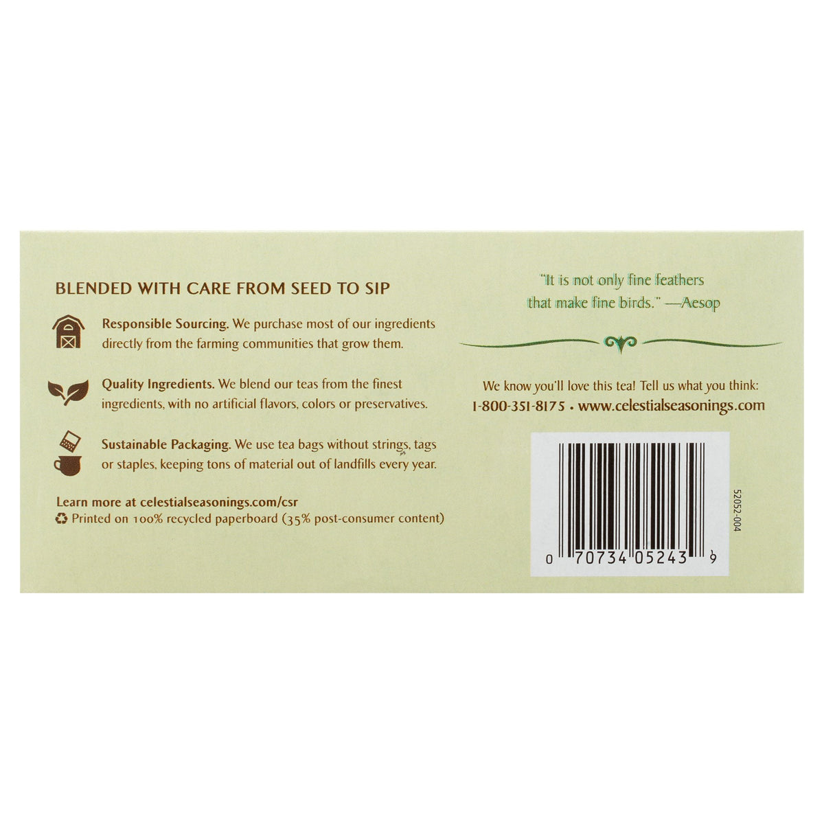 Celestial Seasonings Herbal Tea Sampler Caffeine-Free Herbal Tea Bags 18 Count