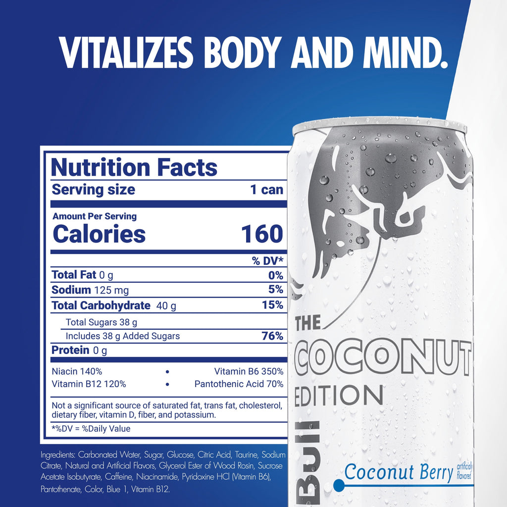 Red Bull Coconut Edition Energy Drink Coconut Berry 12 fl oz Single Can