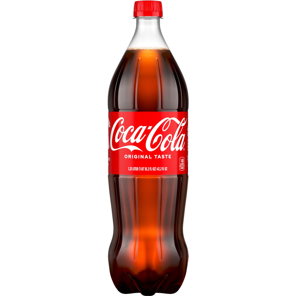 Soda Pop Bottle 1.25 Liters Coca-Cola