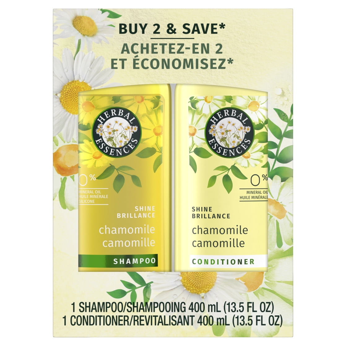 Herbal Essences Shine Collection Chamomile Shampoo & Conditioner Set 27 fl oz