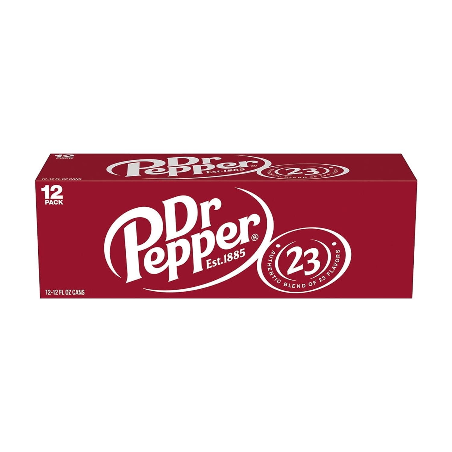 Dr Pepper Soda Pop Cans 12 Fl Oz 12 Pack
