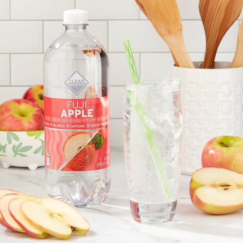 Clear American Fuji Apple Sparkling Water 33.8 fl oz