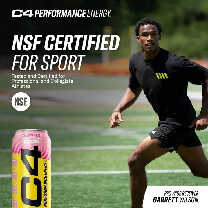 C4 Performance Energy Drink Strawberry Blast 16 fl oz Single Can