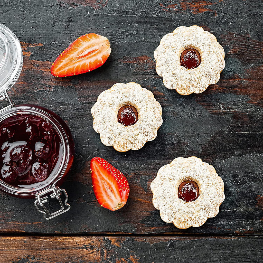 Linzer Tart Cookies Raspberry Jam 9 Oz 10 Count Stern's Bakery