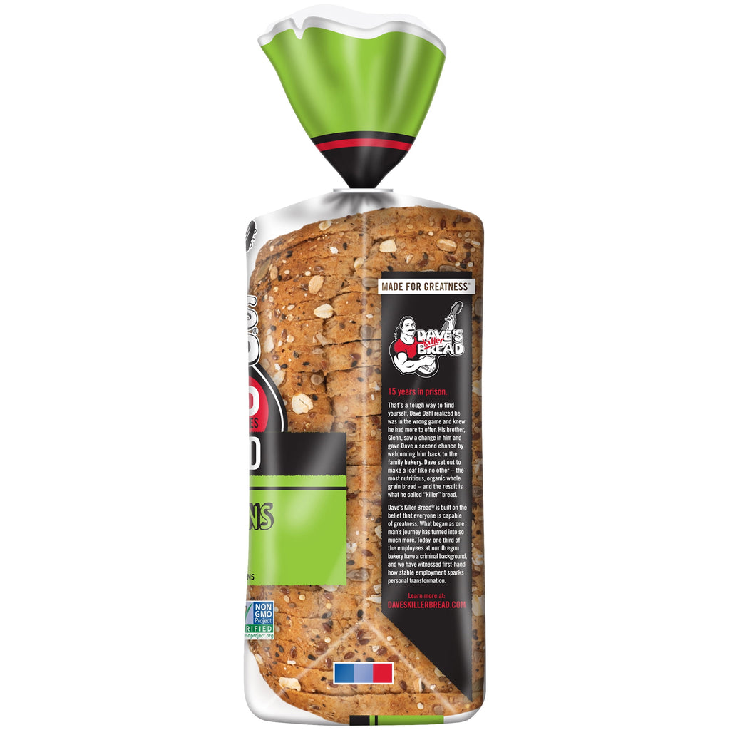 Organic Thin Sliced 21 Whole Grains and Seeds Bread 20.5 Oz