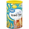 Great Value Natural Lemon Naturally Flavored Iced Tea Drink Mix 66.1 oz Canister