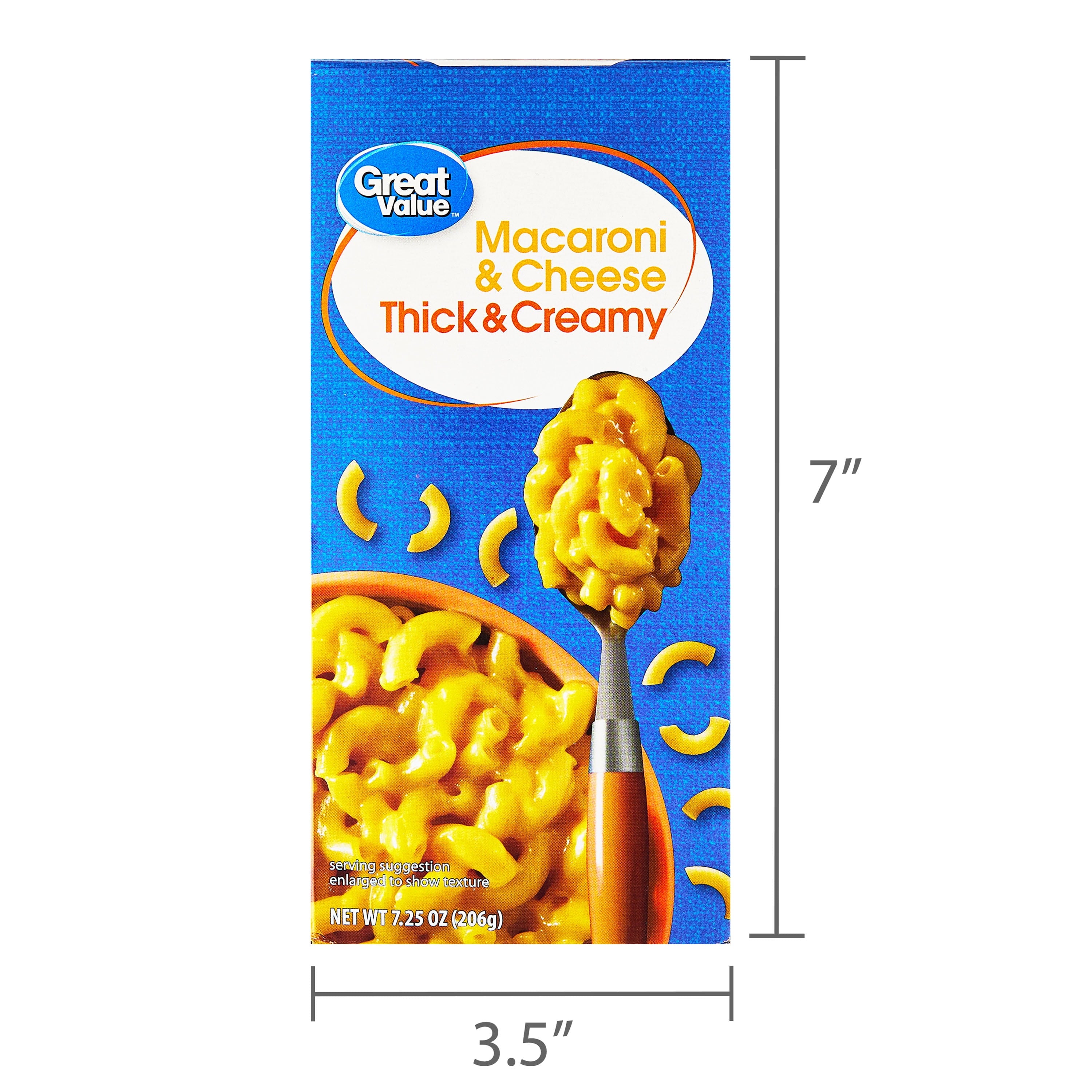 Great Value Thick & Creamy Macaroni And Cheese 7.25 Oz