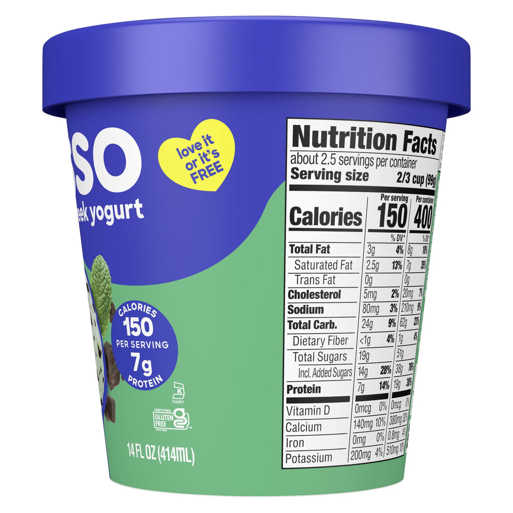 Yasso Mint Chocolate Chip Frozen Greek Yogurt 14 Fl Oz