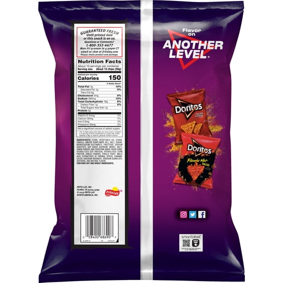 Spicy Sweet Chili Flavored Tortilla Chips 14.5 Oz 1 Count Doritos
