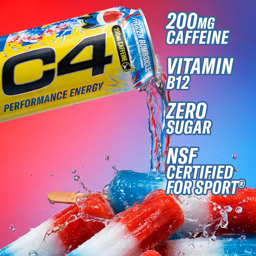 C4 Performance Energy Drink Frozen Bombsicle 16 fl oz Single Can