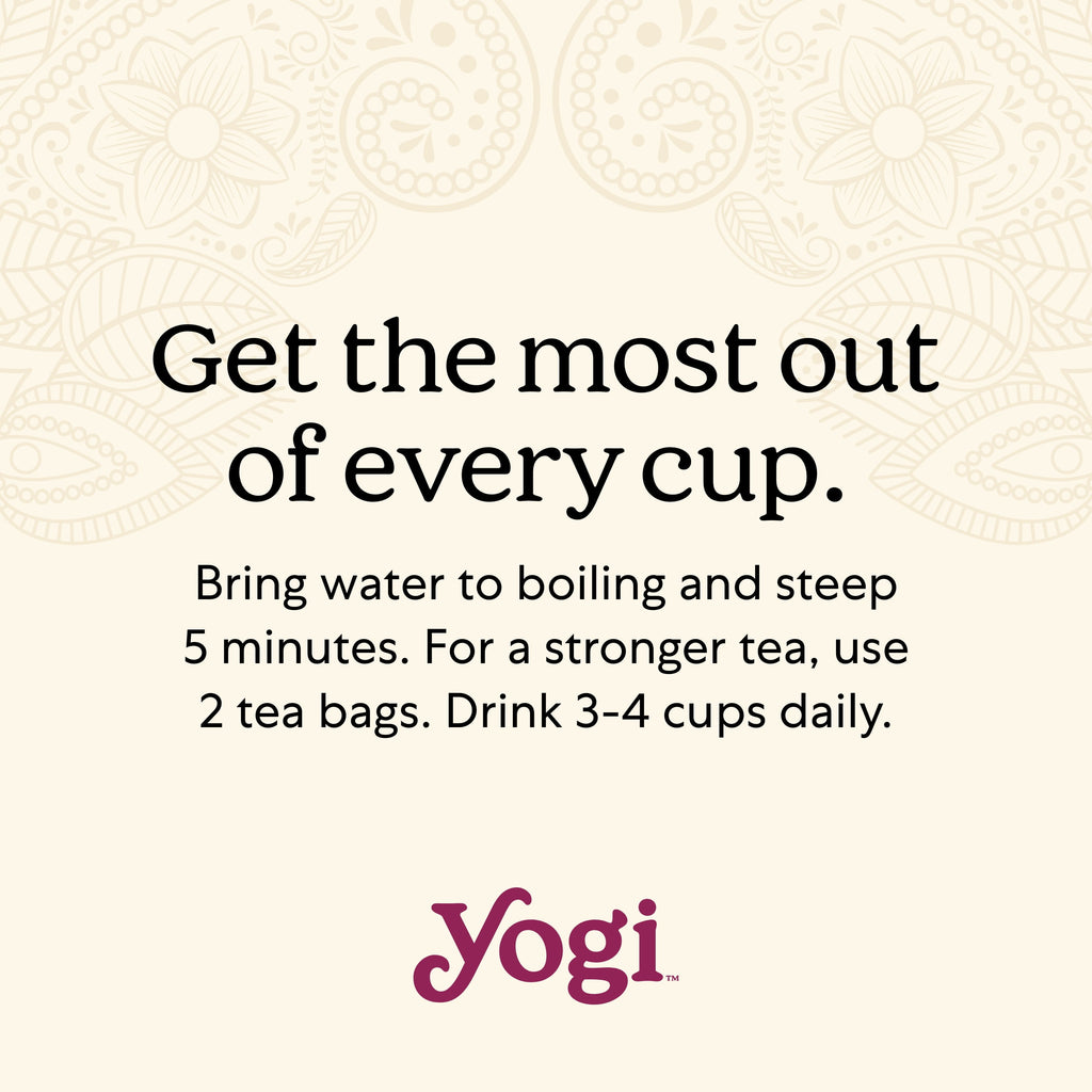 Yogi Vanilla Spice Perfect Energy Organic Black Wellness Tea Bags 1.12 oz 16 Count