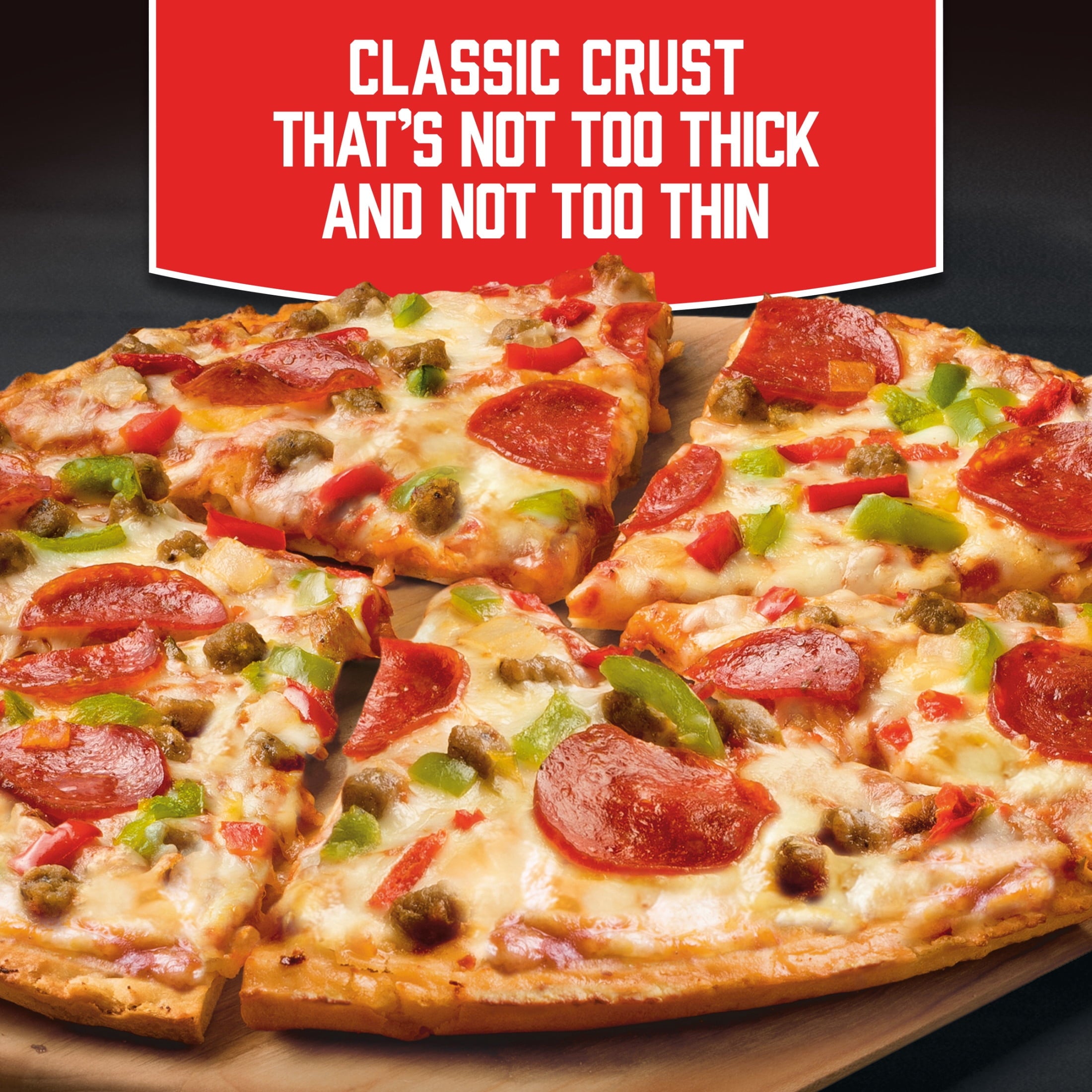 Red Baron Supreme Classic Crust Frozen Pizza 23.46 Oz