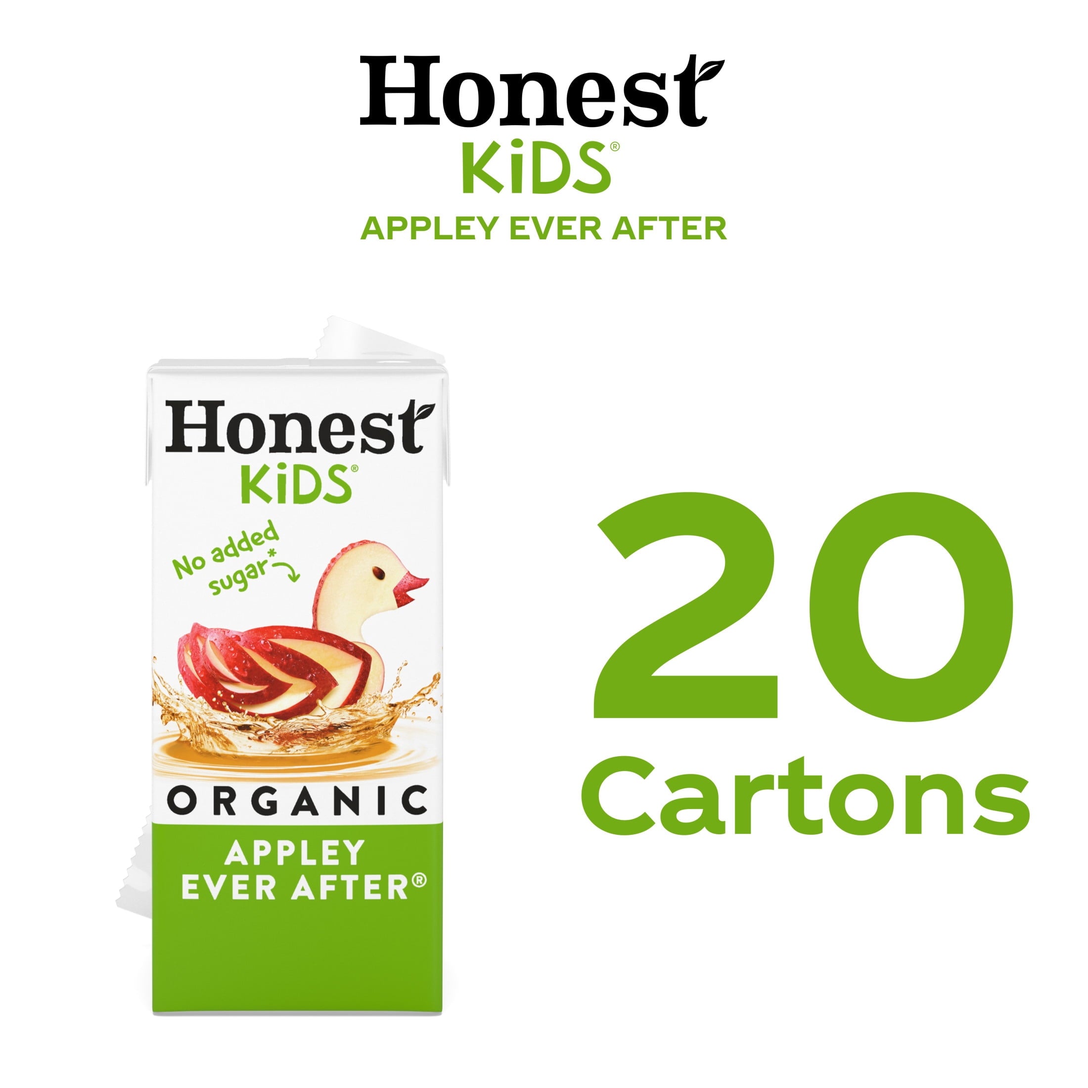 Honest Kids Appley Ever After Organic Juice Drink Cartons 6 fl oz 20 Pack