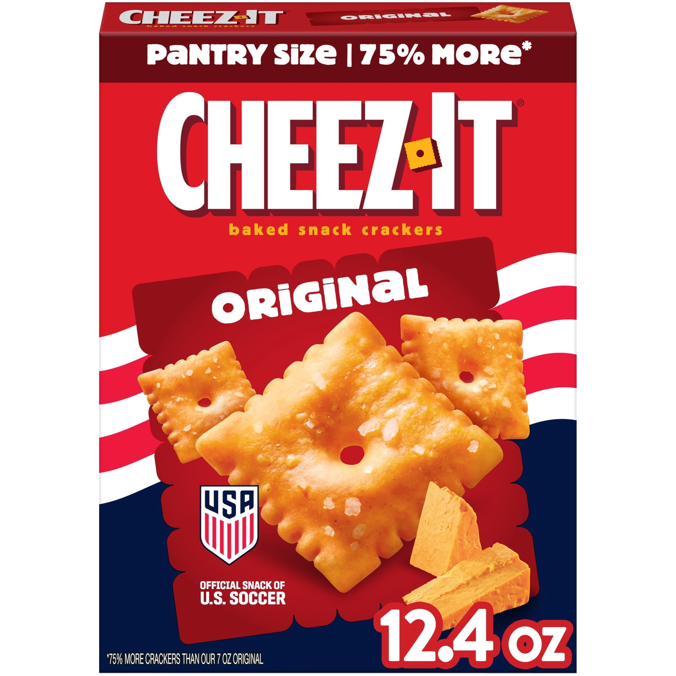 Original Baked Snack Crackers 12.4 Oz 1 Count Cheez-It