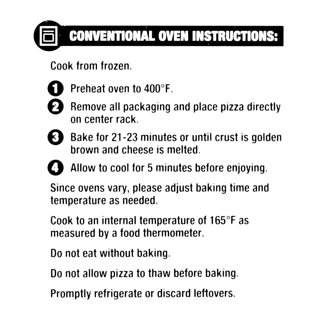 Great Value Rising Crust Cheese Pizza 28.1 Oz Frozen