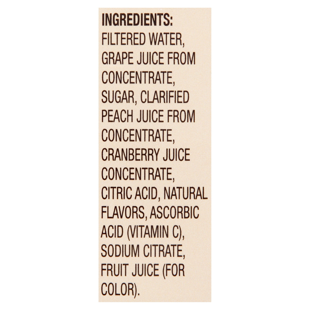 Great Value White Cranberry Peach Juice Cocktail 64 fl oz Bottle