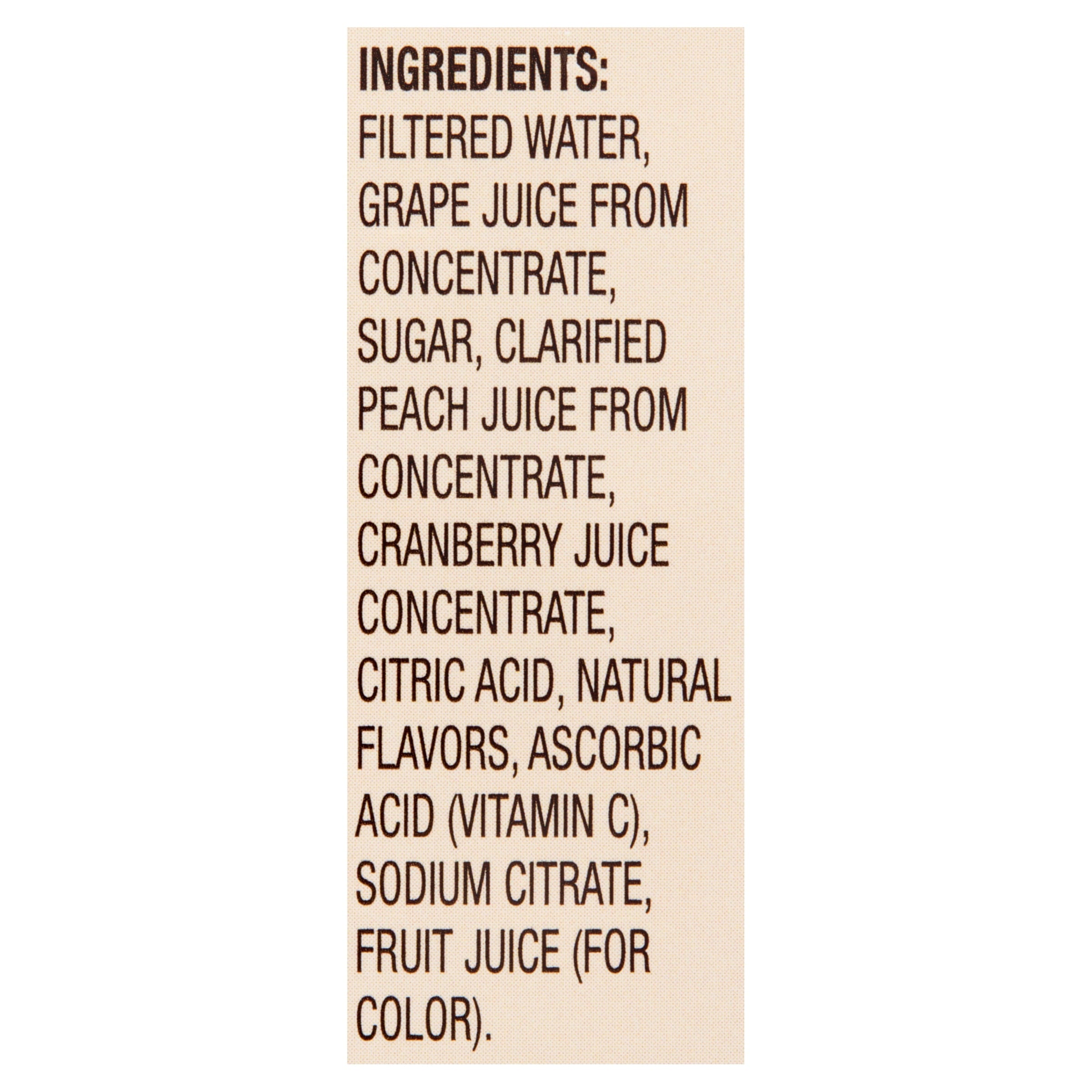 Great Value White Cranberry Peach Juice Cocktail 64 fl oz Bottle