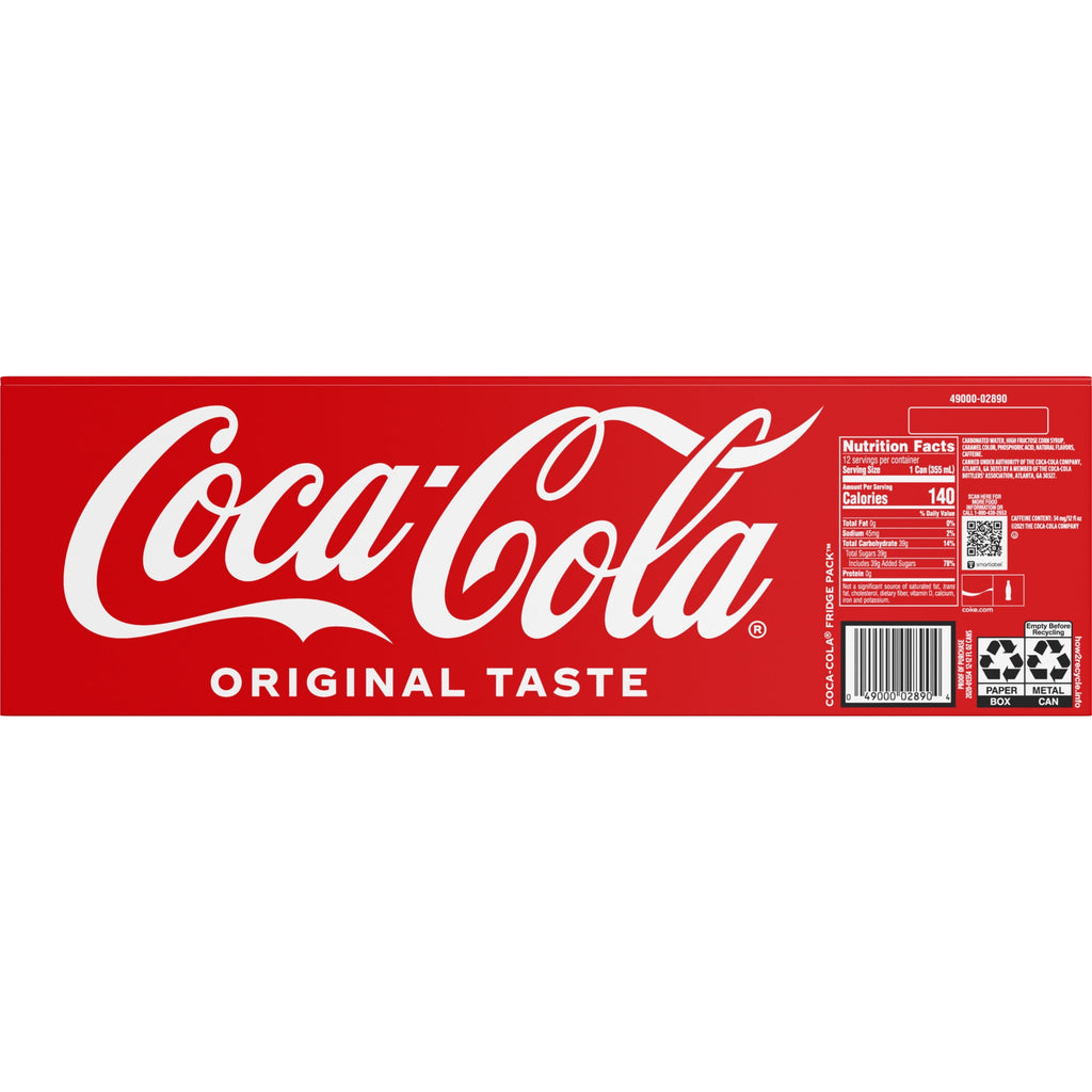 Soda Pop Fridge Pack Cans 12 Fl Oz 12 Pack Coca-Cola