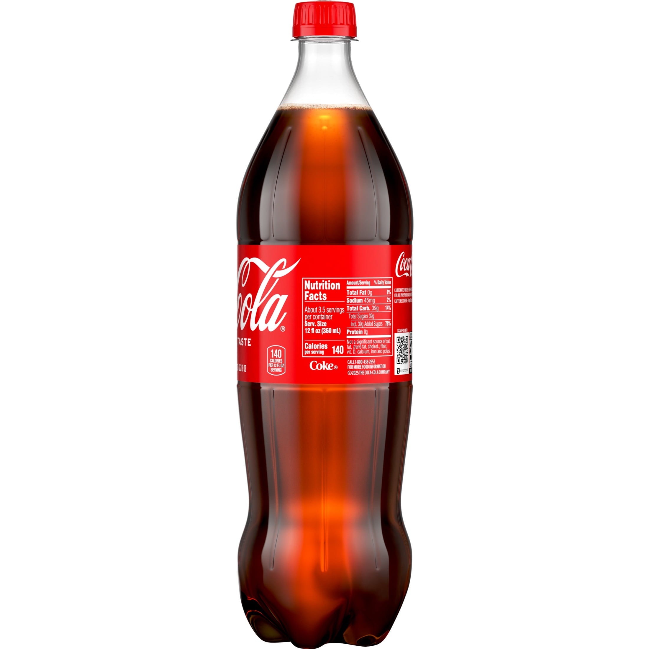 Soda Pop Bottle 1.25 Liters Coca-Cola